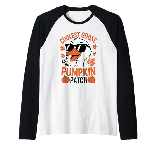Die coolste Gans beim Halloween-Erntedankfest im Pumpkin Patch Raglan von Pumpkin Honk