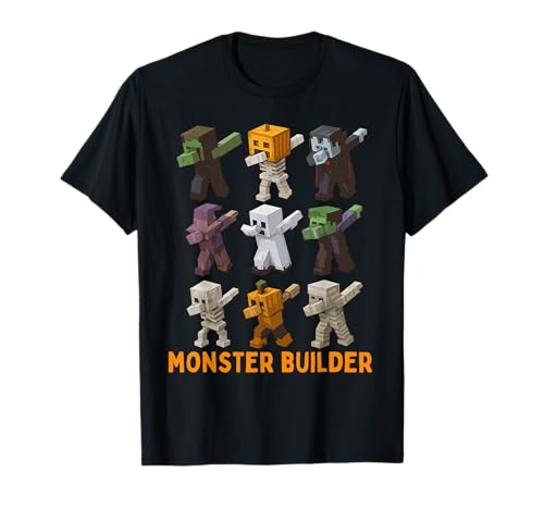 Halloween Bausteinkopf Kürbis Geist Zombie Jungen T-Shirt von Pumpkin Jack O Lantern Halloween Master Builder