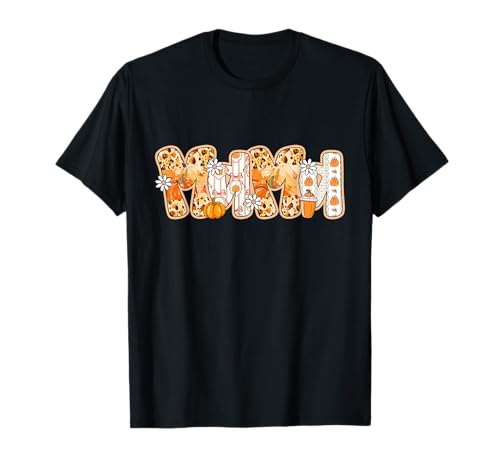 Kürbis Mama Herbst Halloween 2025 Thanksgiving T-Shirt Kürbis Mama Herbst Halloween 2025 Thanksgiving T-Shirt von Pumpkin Mama Fall Halloween 2025 Thanksgiving