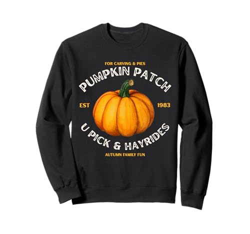 Kürbis Patch U-Pick Hayride Rustikaler Bauernhof Fun Sweatshirt Kürbis Patch U-Pick Hayride Rustikaler Bauernhof Fun Sweatshirt von Pumpkin Patch Hayride Fall Autumn Farm Graphic