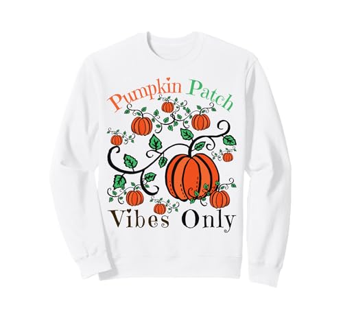 Pumpkin Patch Vibes Only Fall Sonnenblume Kürbisse Frauen Mädchen Sweatshirt von Pumpkin Patch Vibes Only