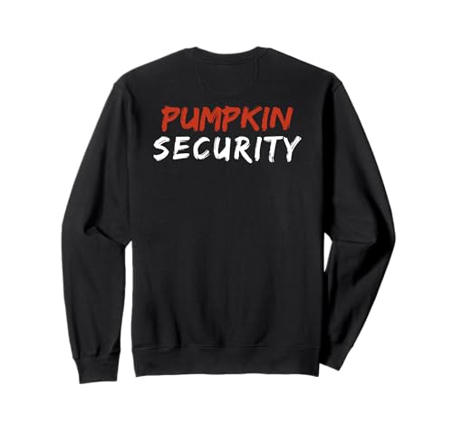 Halloween Dad Mom Kids Back Pumpkin Security Adult Costume Sweatshirt Halloween Dad Mom Kids Back Pumpkin Security Adult Costume Sweatshirt von Pumpkin Security Parents Mother Father Costume