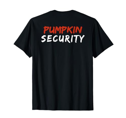 Halloween Dad Mom Kids Back Pumpkin Security Adult Costume T-Shirt Halloween Dad Mom Kids Back Pumpkin Security Adult Costume T-Shirt von Pumpkin Security Parents Mother Father Costume