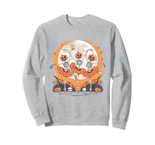 Ballett Skelett Ballerina Halloween Gruseltanz Frauen Mädchen Sweatshirt Ballett Skelett Ballerina Halloween Gruseltanz Frauen Mädchen Sweatshirt von Pumpkin Skeletons Spooky Ballet Costume