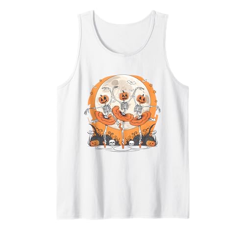 Ballett Skelett Ballerina Halloween Gruseltanz Frauen Mädchen Tank Top Ballett Skelett Ballerina Halloween Gruseltanz Frauen Mädchen Tank Top von Pumpkin Skeletons Spooky Ballet Costume