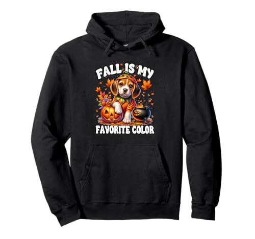 Halloween Beagle Puppy for Women Fall is My Favorite Color Pullover Hoodie von Pumpkin Themed Beagle Gifts For Halloween Lovers