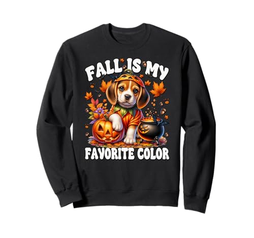 Halloween Beagle Puppy for Women Fall is My Favorite Color Sweatshirt von Pumpkin Themed Beagle Gifts For Halloween Lovers