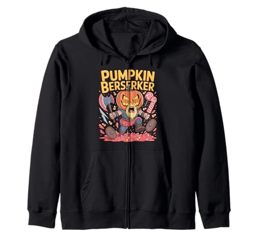 Lustiger süßer Kürbis Berserker Kinder Halloween Wikinger Kapuzenjacke von Pumpkin Viking Kids Halloween Berserker Costume