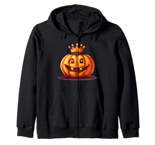 Lustiges Königreich Kürbis mit Krone Outfit für Jungen und Mädchen Kapuzenjacke Lustiges Königreich Kürbis mit Krone Outfit für Jungen und Mädchen Kapuzenjacke von Pumpkin with Crown