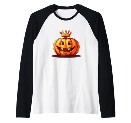 Lustiges Königreich Kürbis mit Krone Outfit für Jungen und Mädchen Raglan Lustiges Königreich Kürbis mit Krone Outfit für Jungen und Mädchen Raglan von Pumpkin with Crown