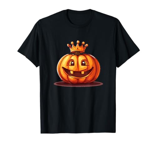 Lustiges Königreich Kürbis mit Krone Outfit für Jungen und Mädchen T-Shirt von Pumpkin with Crown