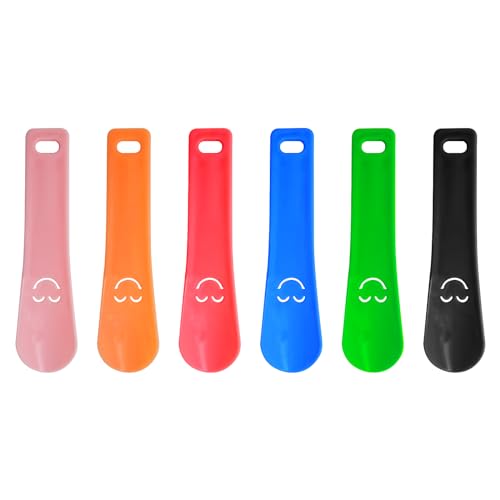 Pumuky 6 Stück Plastik-Schuhanzieher,15x2.5cm tragbare Schuhanzieher geeignet für Männer,Frauen Mini-Schuhanzieher für den täglichen Gebrauch und für die Reise von Pumuky