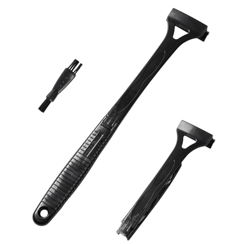 Pumwoy Rückenrasierer Herren 45cm, Rückenhaarentferner für Männer mit 2 Ersatzklingen, Faltbarer Körperhaarschneider, Körperrasierer Nass- und Trockenanwendung, Rasierer mit langem Griff von Pumwoy