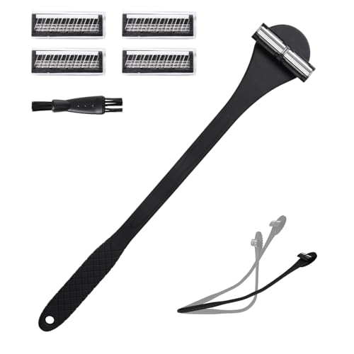 Pumwoy Rückenrasierer Herren 46cm, Rückenhaarentferner für Männer mit 2 Ersatzklingen, Faltbarer Körperhaarschneider, Körperrasierer Nass- und Trockenanwendung, Rasieren und Reinigen in Einem Pumwoy Rückenrasierer Herren 46cm, Rückenhaarentferner für Männer mit 2 Ersatzklingen, Faltbarer Körperhaarschneider, Körperrasierer Nass- und Trockenanwendung, Rasieren und Reinigen in Einem von Pumwoy