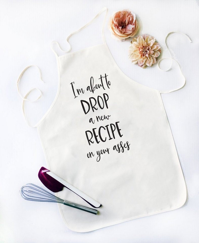 Lustige Schürze, Bin Ich Dabei, Ein Neues Rezept Auf Ihrem Esel, Weihnachten Lustige Thanksgiving Lustiges Geschenk Für Bäcker, Chef Tropfen von PunchDrunkDesignCo