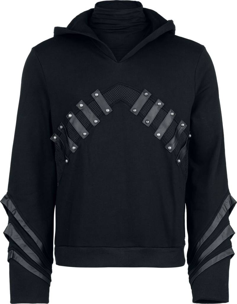 Punk Rave - Gothic Kapuzenpullover - Punk Personalized Hoodie - S-M bis XXL-3XL - für Männer - Größe L-XL - schwarz von Punk Rave
