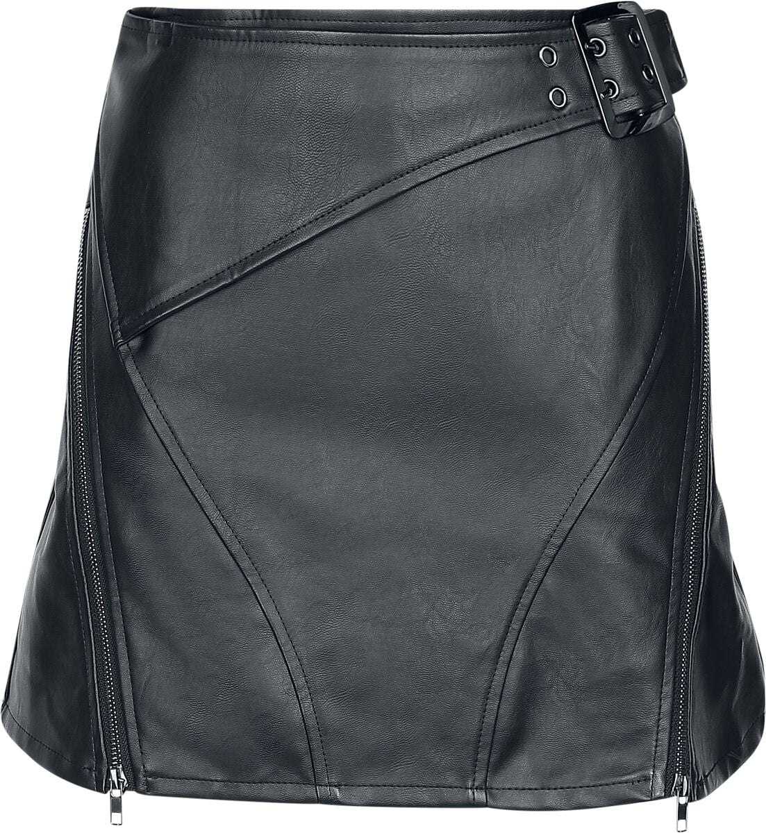 Punk Rave Punk Short Skirt Kurzer Rock schwarz in L von Punk Rave