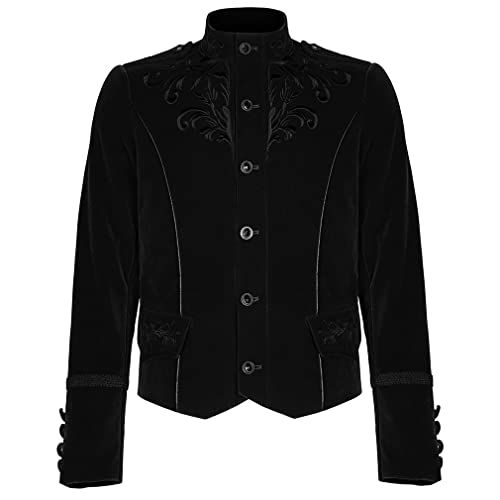 Punk Rave Samt Jacke - Viktor (XL) von Punk Rave