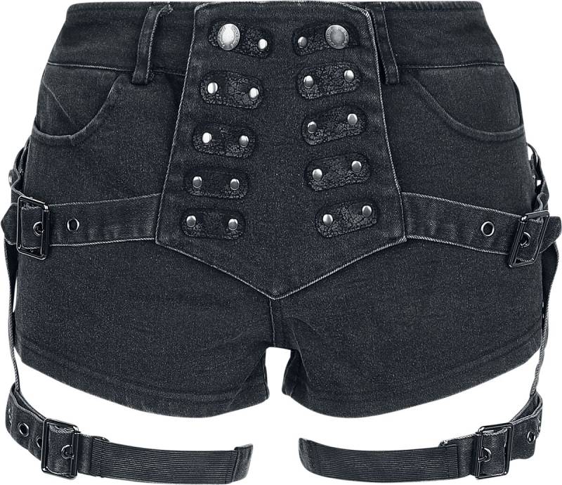 Punk Rave Stretch Tight Shorts Short schwarz in M von Punk Rave