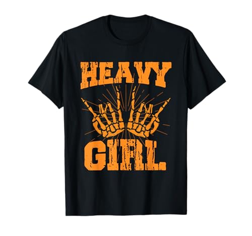 Rockmusik Rock Metal Damen Design Heavy Girl Festival T-Shirt von Punk Rock und Punkrock Totenkopf Geschenke
