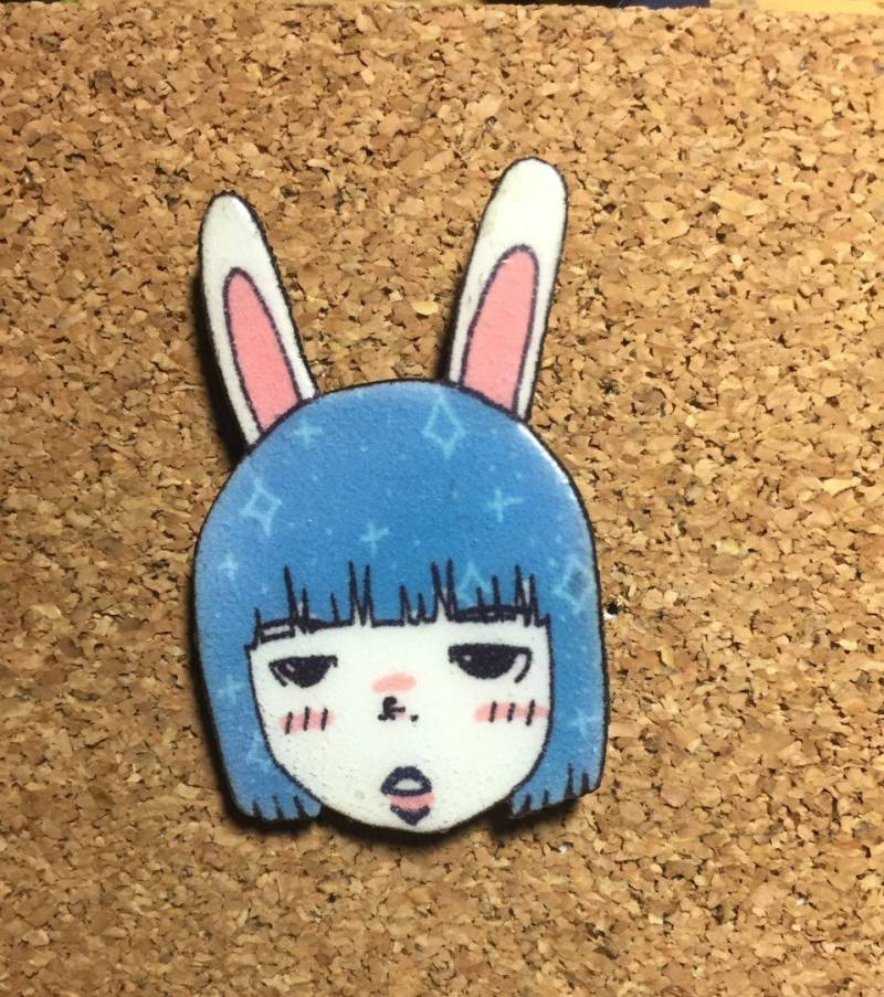 Bunny Babe Brosche von PunkJunkNYC