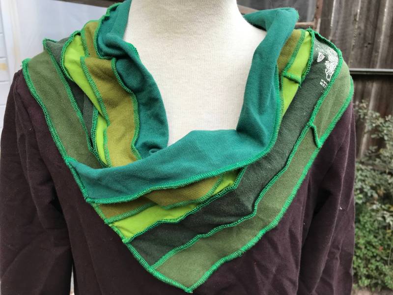 Pullover Sweatshirt Mit Patchwork Detail - Earthtones von PunkinsPatches