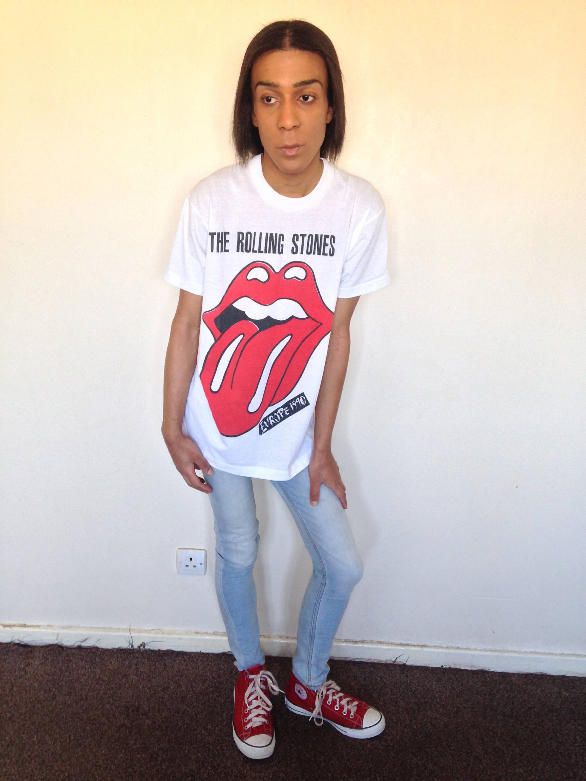 Vtg 90's Rolling Stones Urban Jungle Europa 1990 Tournee Weißes T-Shirt S/M/L/xl von PunkorellaVintage