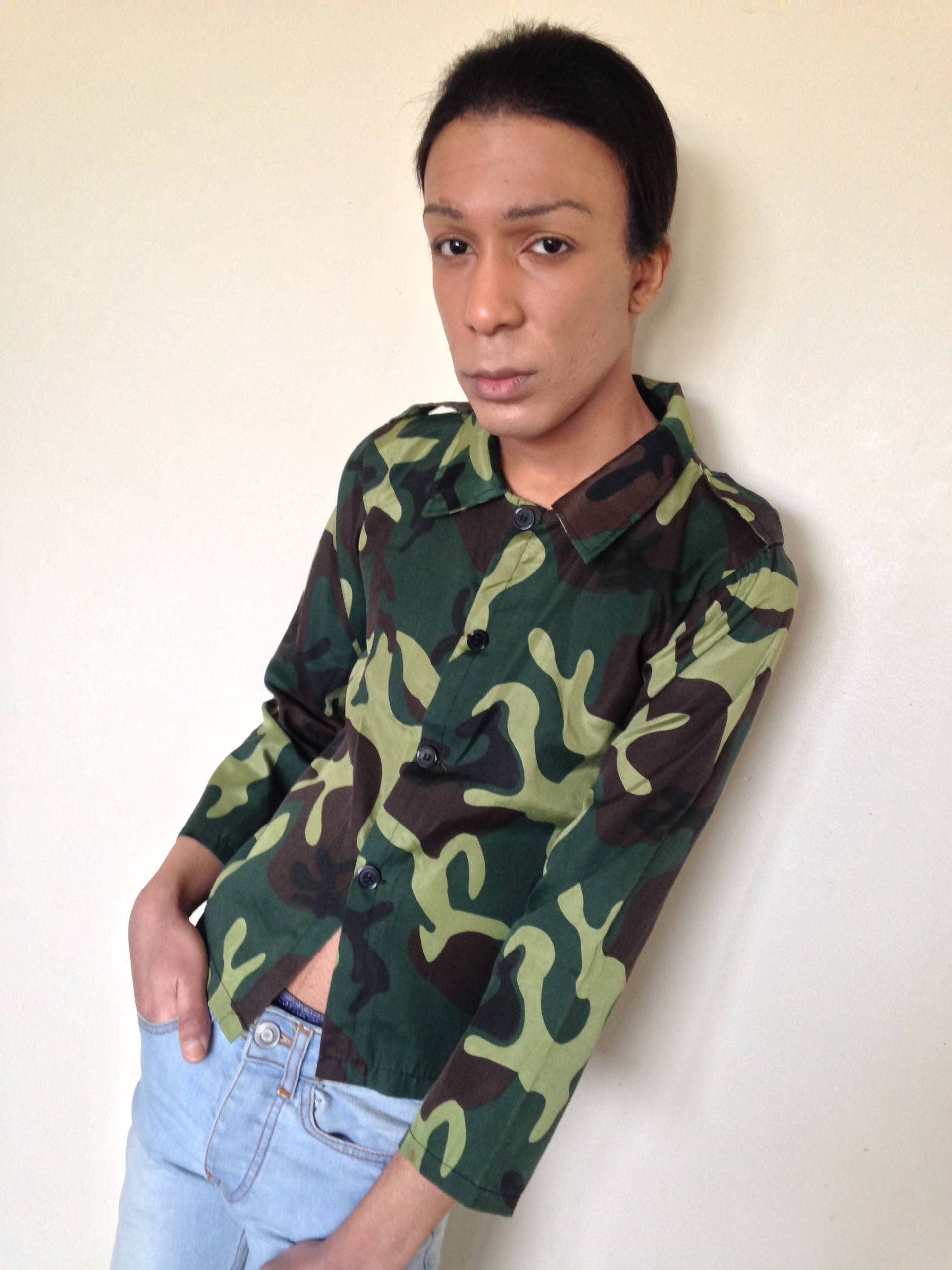 Vtg 90Er Jahre Camo Grunge Militär Unisex Hemd Top Xxs/Xs von PunkorellaVintage