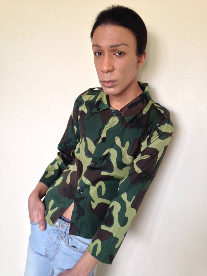 Vtg 90Er Jahre Camo Grunge Militär Unisex Hemd Top Xxs/Xs von PunkorellaVintage