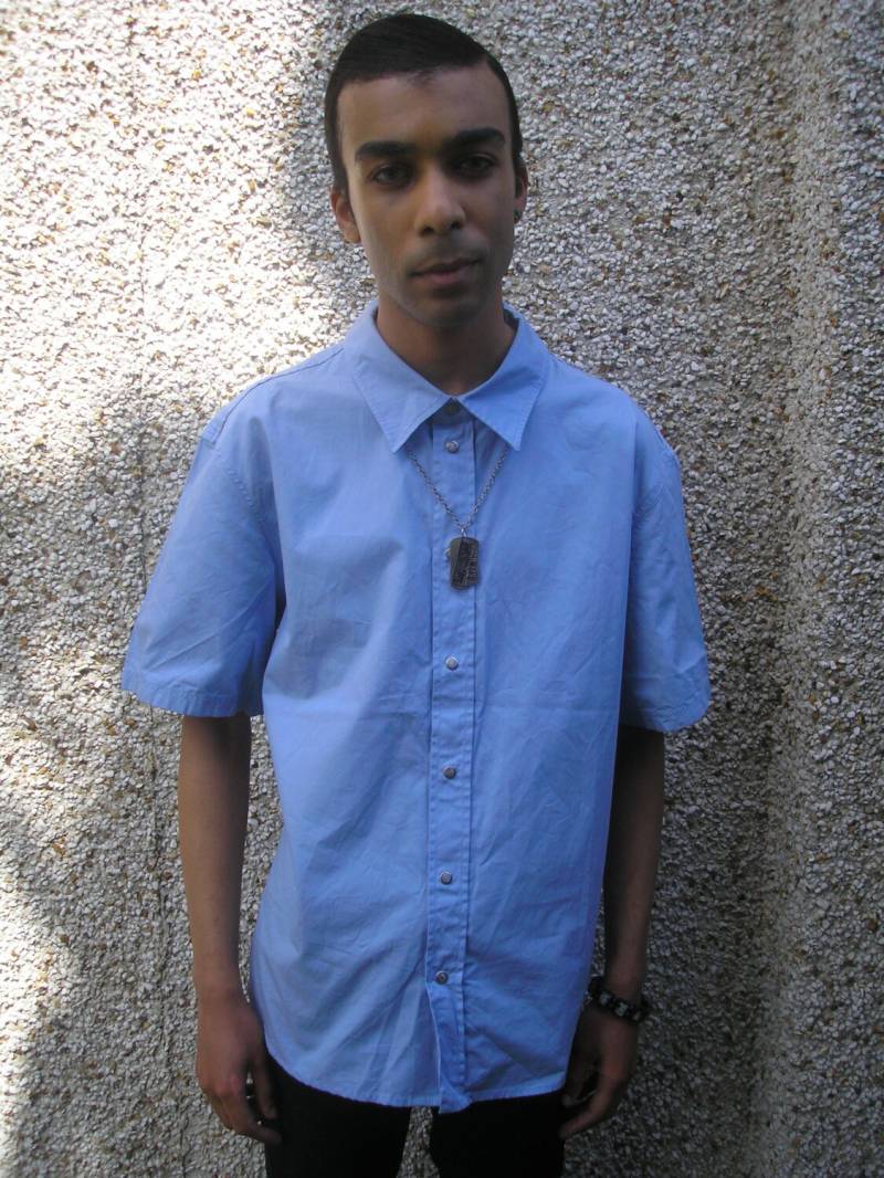 Vtg 90Er Jahre Kenzo Blaues Hemd L von PunkorellaVintage