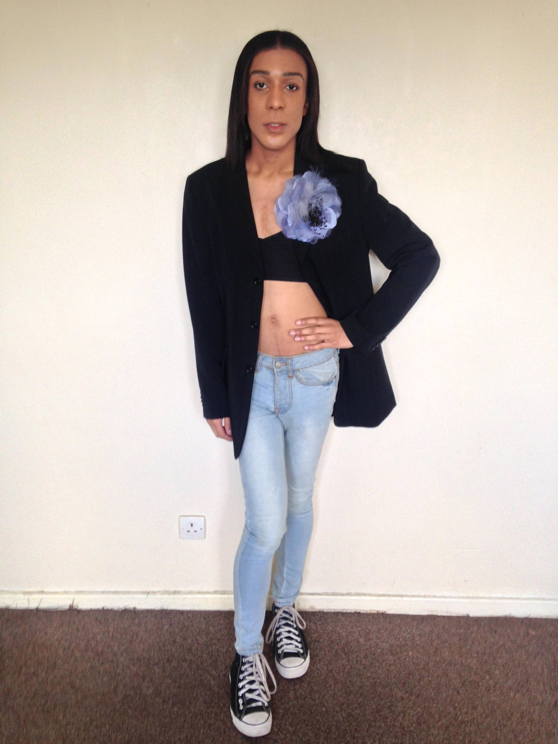 Vtg 90Er Romantic Rocker Schwarz Gestreifter Schmaler Blazer S von PunkorellaVintage