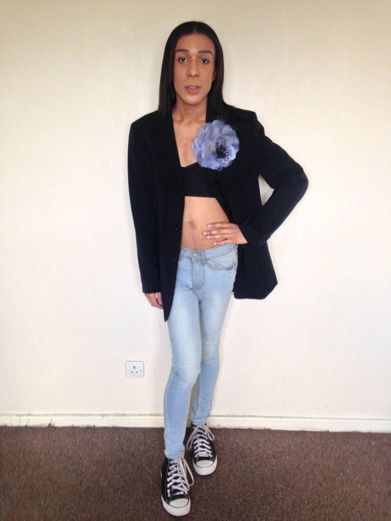 Vtg 90Er Romantic Rocker Schwarz Gestreifter Schmaler Blazer S von PunkorellaVintage