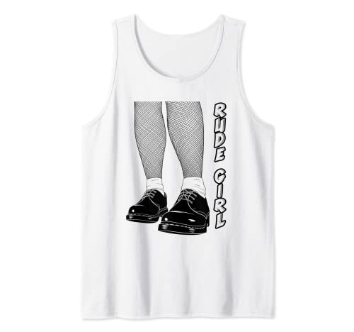2-Tone Ska Rude Girl, Skingirl Girl, Ska Girl - Ska Music Tank Top von Punks & Skins Ltd