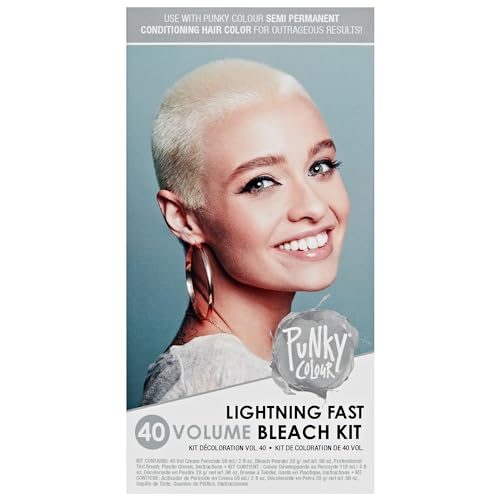 Punky Color Lightning Fast 40 Volumen-Haarbleichen-Set, Aufhellung und Tonisierung, lebendige Haarfarbe für Frauen Punky Color Lightning Fast 40 Volumen-Haarbleichen-Set, Aufhellung und Tonisierung, lebendige Haarfarbe für Frauen von Punky