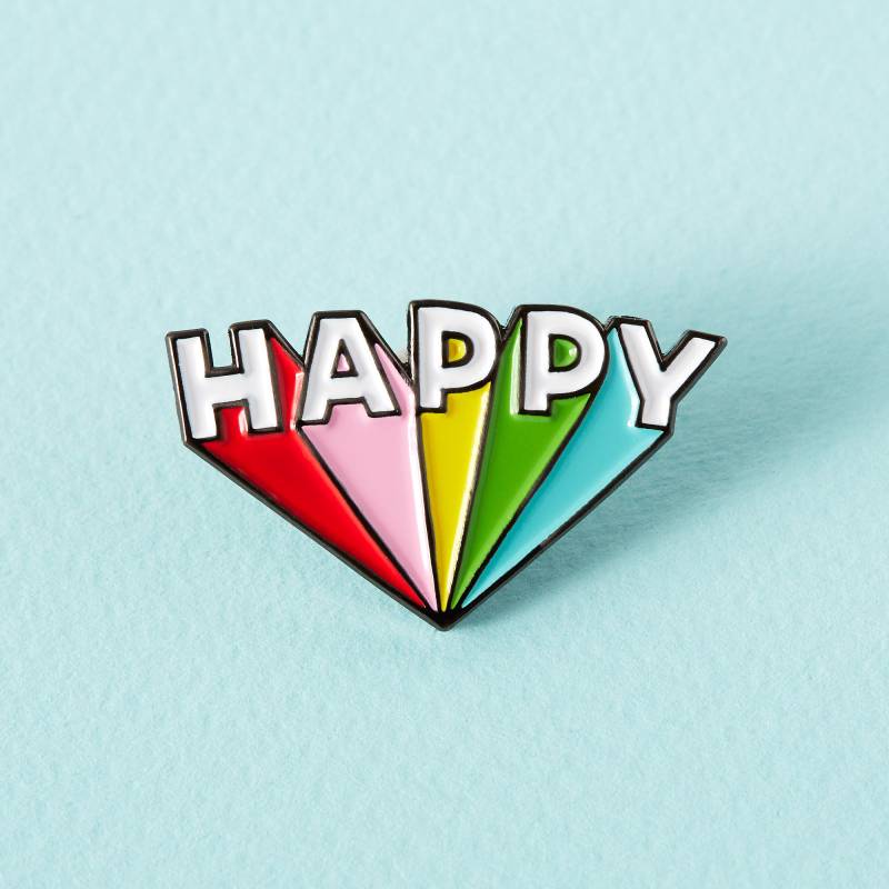 Happy Soft Emaille Pin Happy Soft Emaille Pin von Punkypins
