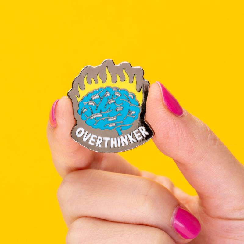 Overthinker Hard Emaille Pin // Jenni Sparks Pretty Anxious Badge Overthinker Hard Emaille Pin // Jenni Sparks Pretty Anxious Badge von Punkypins