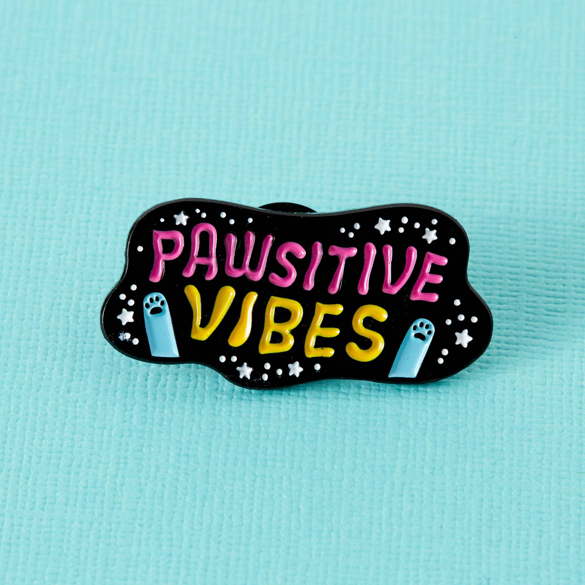 Pawsitive Vibes Soft Enamel Pin // Anstecker Punky Pins Pawsitive Vibes Soft Enamel Pin // Anstecker Punky Pins von Punkypins