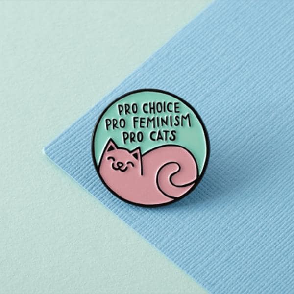 Pro Wahl, Feminismus, Katzen Emaille Pin Von Punky Pins von Punkypins