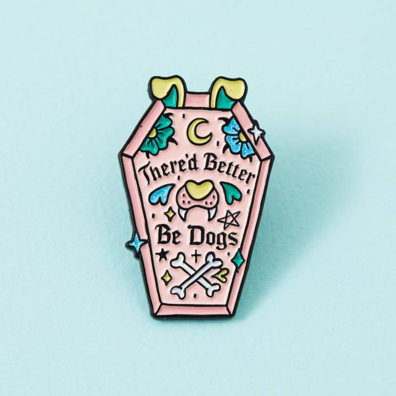 There'd Better Be Dogs Emaille Pin // Anstecknadel Brosche There'd Better Be Dogs Emaille Pin // Anstecknadel Brosche von Punkypins