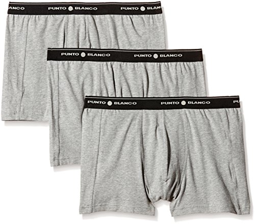 Punto Blanco Herren Dreifache Boxershorts, grau 654, X-Large (3er Pack) von Punto Blanco