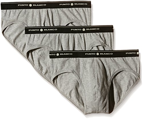 Punto Blanco Herren Triplo Basix Slip, grau 654, X-Large (3er Pack) von Punto Blanco