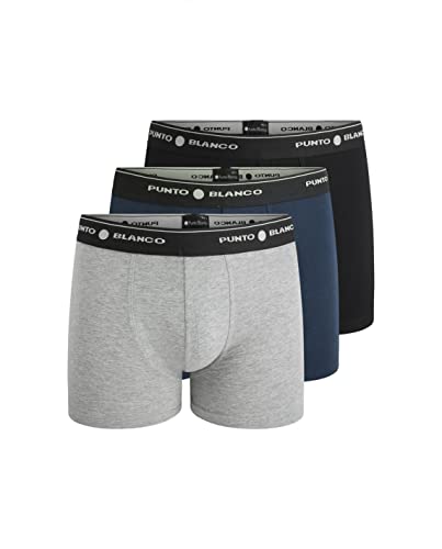 Punto Blanco Herren Triplo Bóxer Cerrado Basix Boxershorts, Mehrfarbig (Surtido 595), Medium (3er Pack) von Punto Blanco
