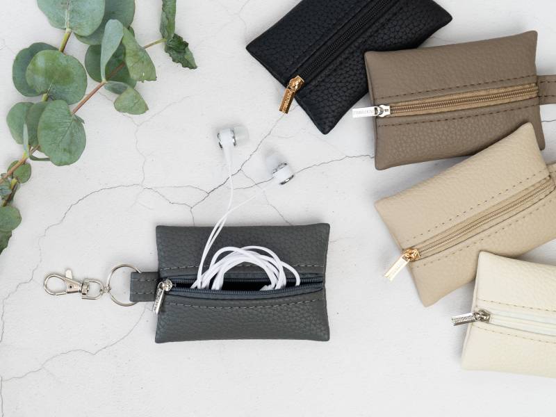 Leder Geldbörse Handgefertigte Reißverschlusstasche von PuntoBelle