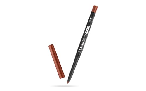Pupa Waterproof Eyes Pencil Made to Last Definition Eyes Pencil (Farbe 207 Deep Burgundy) Extremer Halt, automatischer Stift, einziehbarer Stift, Anspitzer inklusive - Größe 0,35 g von Pupa