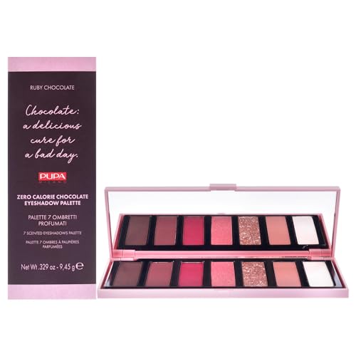 PUPA, ZERO CALORIE CHOCOLATE EYESHADOW PALETTE Nr.002 Ruby Chocolate, 9,45 g. von Pupa