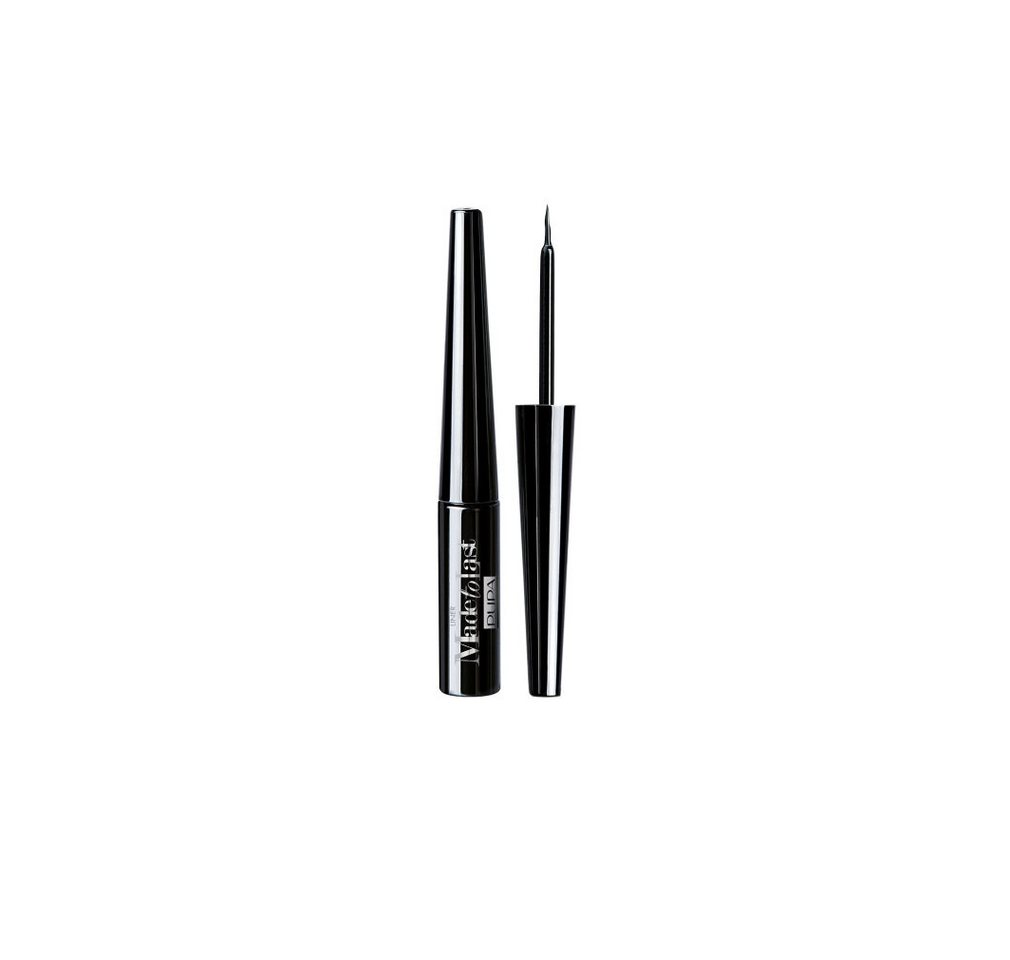 Pupa Eyeliner Wasserfester flüssiger Eyeliner 3,2 ml - Farbe: 001 Extra Black von Pupa