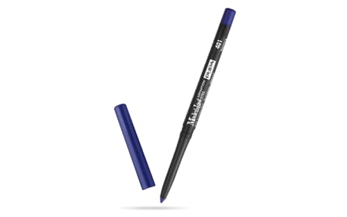 Pupa Waterproof Eyes Pencil Made to Last Definition Eyes Pencil (Farbe 401 Electric Blue) Extremer Halt, automatischer Stift, einziehbarer Stift, Anspitzer inklusive - Größe 0,35 g von Pupa
