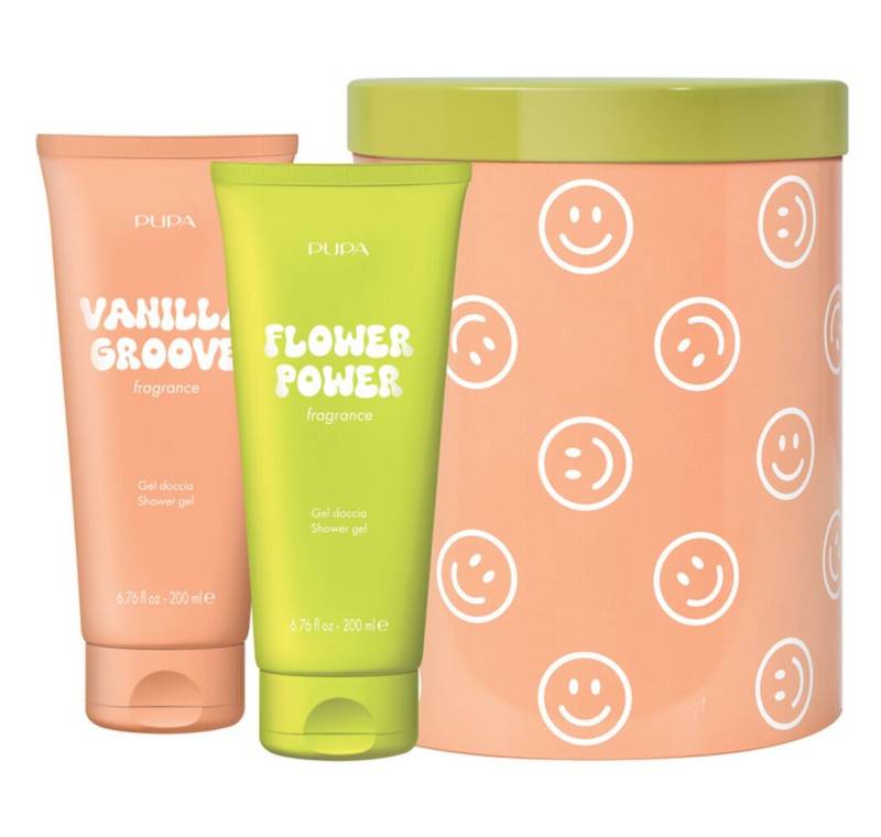 Pupa Hautpflege-Set Vanilla Groove & Flower Power Happy Box Geschenkset 3 von Pupa