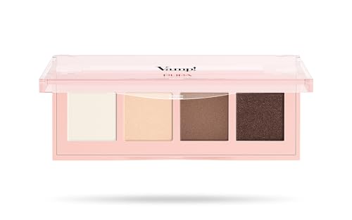 Pupa 4 Lidschatten Palette Vamp! 001 Natural Matt - Eine Auswahl an Farben "Must-have" erhältlich in 6 Varianten und 3 verschiedenen Finishs für einen natürlichen bis intensiven Eye Make Up Look von PUPA