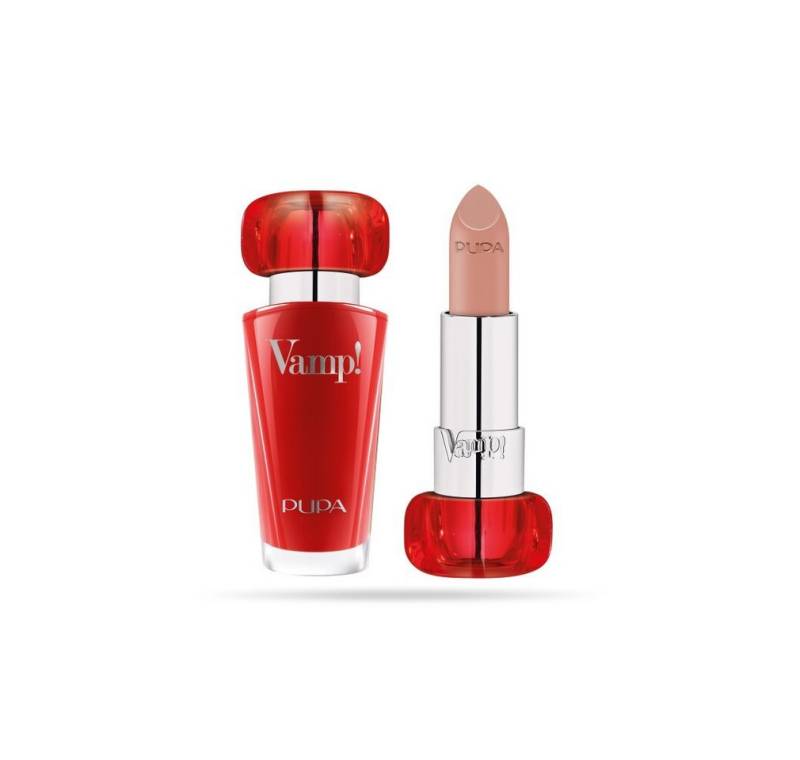 Pupa Lippenstift Vamp! Paraben-Free Volume Cream Lipstick 100 Naked Bisque 3.5 g von Pupa